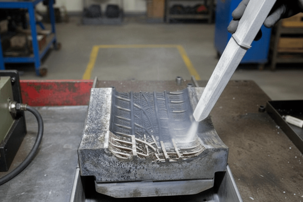 Reinigen met droogijs Kunststof en rubberindustrie